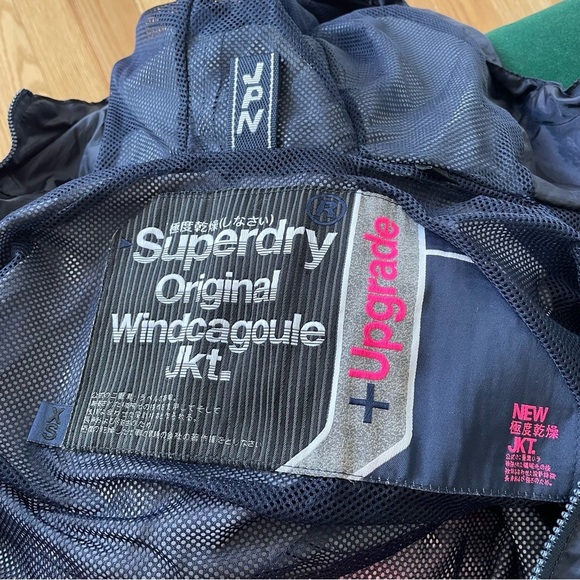 SUPERDRY Original Windcagoule Jacket Gradient Tricolor Windbreaker Jacket Sz XS - Picture 9 of 12